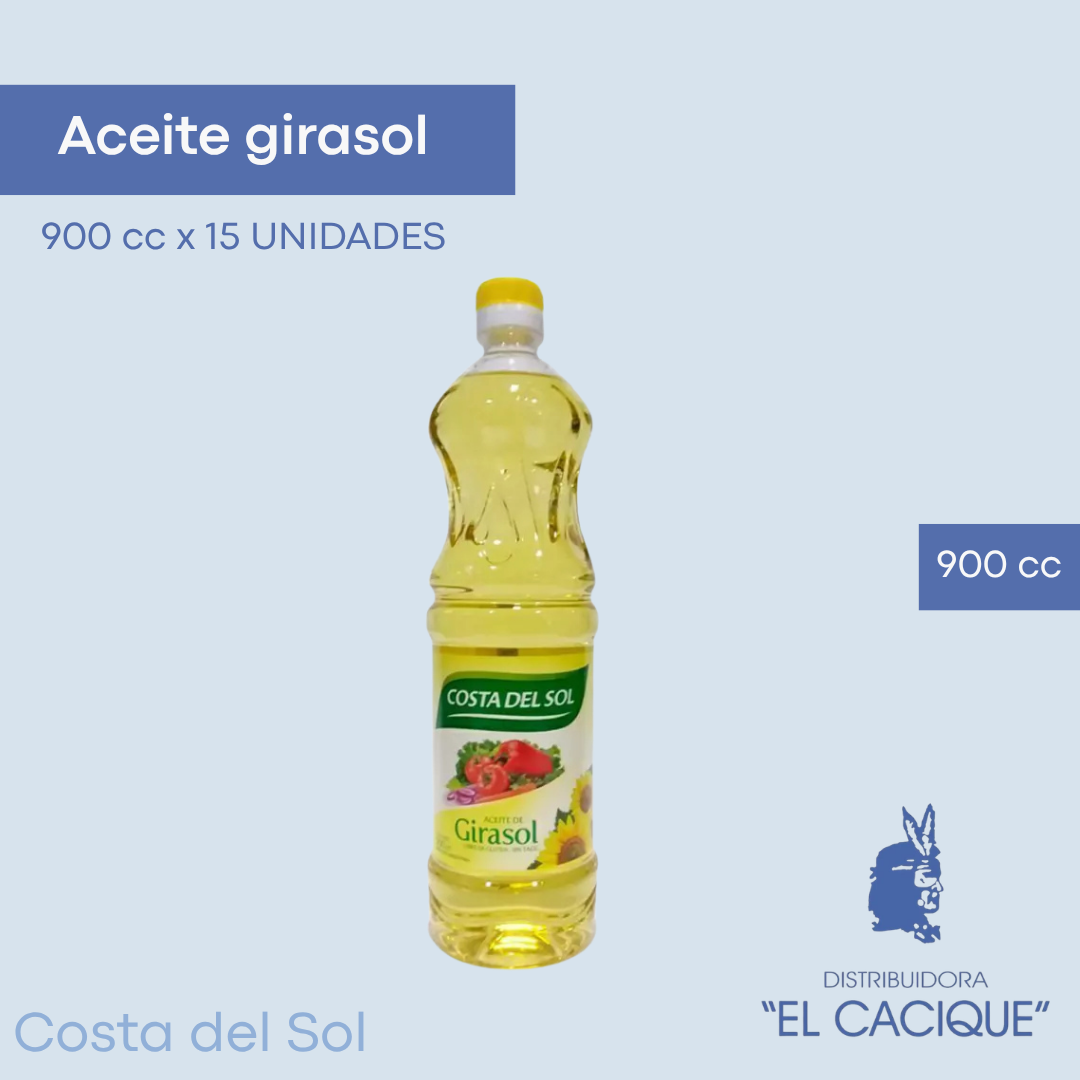 ACEITE de Girasol 15 x 900 cc Costa del Sol